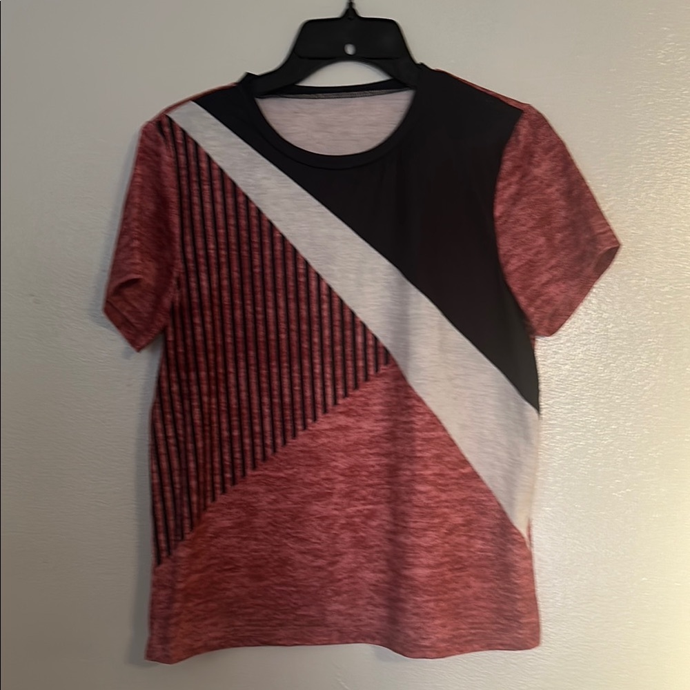 Stylish Red and Black Women's Top